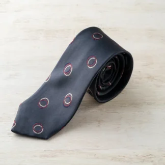 ネクタイ（チャコール／丸）